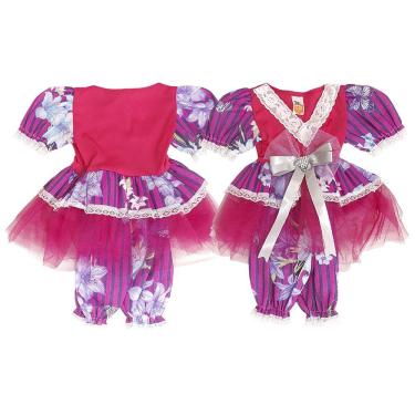 Imagem de Vestido Festa Junina Baby Tutu Colorido com Calça