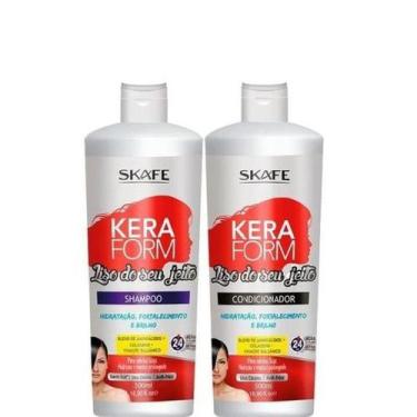 Imagem de Skafe Keraform Shampoo E Condicionador Liso Do Seu Jeito 2X500ml - Ska