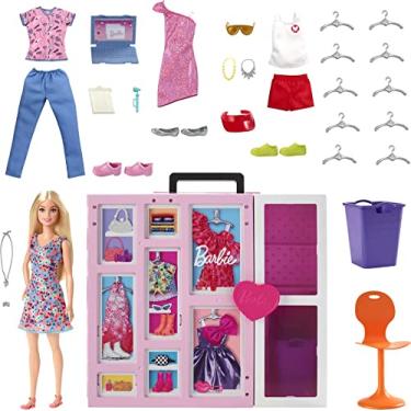Imagem de Barbie Fashion & Beauty Conjunto de Brinquedo Novo armário dos sonhos com boneca Barbie para crianças a partir de 3 anos