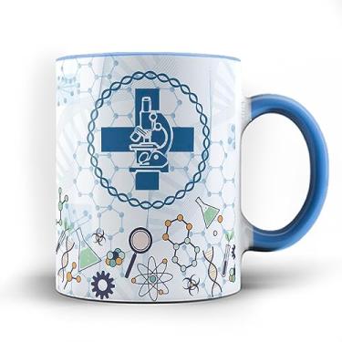 Imagem de Caneca Color xicara Biomédico profissão Biomedicina Biomédica 23 (Azul)