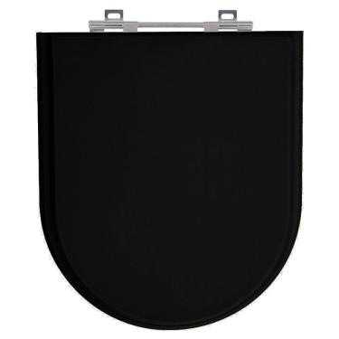 Imagem de Tampa de Vaso Duomo Plus Preto Tampa para Vaso Deca de Madeira Laqueada 