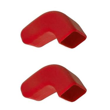 Imagem de MACHSWON Capas de borracha protetoras de gancho de reboque do para-choque dianteiro, capas de gancho de reboque de para-choque 2 peças, 2007-2023 compatível com Jeep Wrangler JK JL Gladiator JT, vermelho