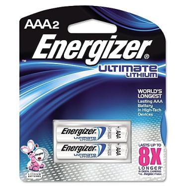 Imagem de Baterias de lítio Energizer, AAA, 2 baterias/pacote