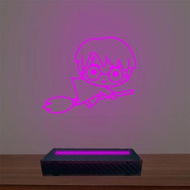 Imagem de Luminária Led 3d Harry Potter Vassoura Abajur Luxo