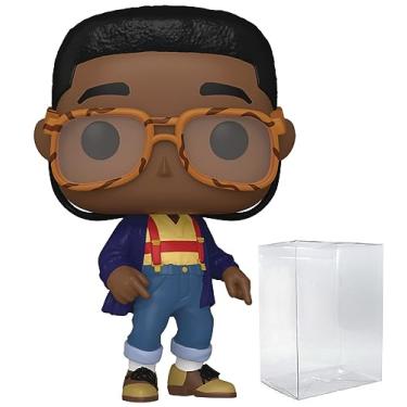 Imagem de POP TV: WB 100 - Family Matters, Steve Urkel Funko Vinyl Figure (Bundled with Compatible Box Protector Case), Multicolored, 3.75 inches