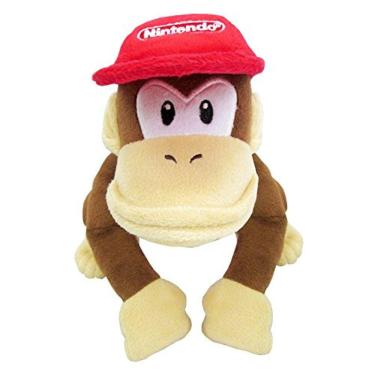 Imagem de Sanei Super Mario All Star Collection AC21 Diddy Kong 9" Pelúcia