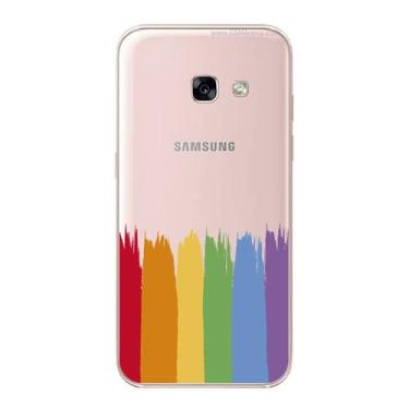 Imagem de Capa Case Capinha Samsung Galaxy A3 2017 Arco Iris Pinceladas - Showca