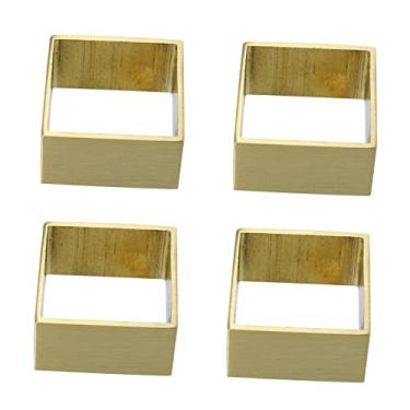 Imagem de 4 Pcs Pés de cobre para móveis tampa de tampa de pé de mesa redonda capa de pés de móve...