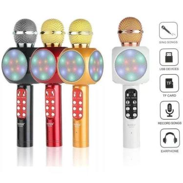 Imagem de Microfone Karaoke Bluetooth Diversão Garantida
