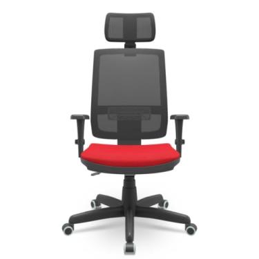 Imagem de Cadeira Escritorio Brizza Presidente Back Braço 3d Assento Poliester (Vermelho)