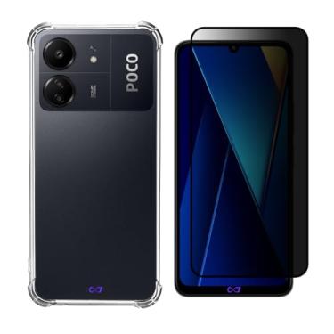 Imagem de COMBO Película Privacidade 3D + Capa Anti-Impacto Para Poco C65 (Tela 6.74") - C7 COMPANY