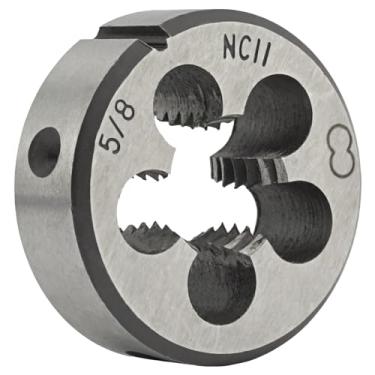 Imagem de Aceteel 1,5 cm - 11 UNC molde redondo, matriz de rosca para máquina de mão direita 5/8 x 11 UNC