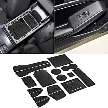 Imagem de SENSHINE Acessórios Honda Civic 2022 2023 2024 2025 2026 11ª geração Sedan suporte de copo para console central forro de porta tapetes de porta acabamento de borracha premium interior personalizado