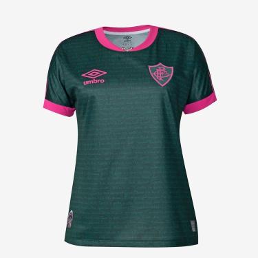 Imagem de Camisa Feminina Umbro Fluminense Of.3 2023 (Atleta)-Feminino