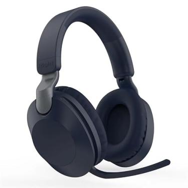 Imagem de Waillynice Os novos fones de ouvido MS-B2 sem fio Bluetooth 5.1 podem ser girados e dobrados com cancelamento de ruído, microfone baixo, música, jogos, fone de ouvido (azul sem caixa)