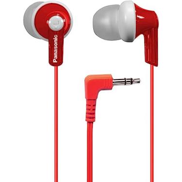 Imagem de Fones de ouvido intra-auriculares com fio Panasonic ErgoFit RP-HJE120-R, vermelho