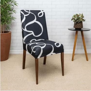 Imagem de Kit 6 Capas Cadeiras De Jantar Spandex Importado Elástico- Várias Estampas (Coke)