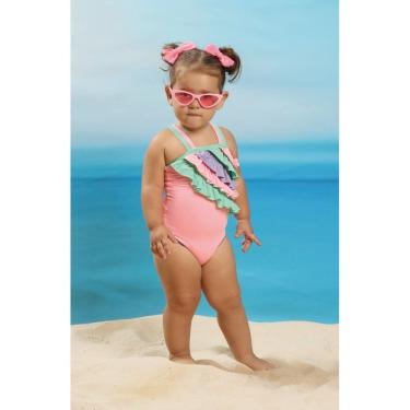 Imagem de Maiô infantil luxo com proteção UV - moda praia e piscina