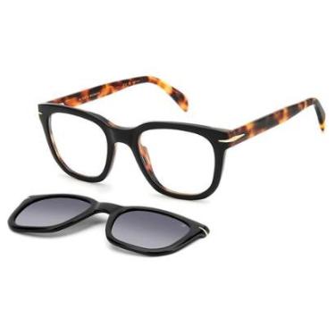 Imagem de Armação Clip On David Beckham DB 7043/CS WR7 - Preto 50-Masculino