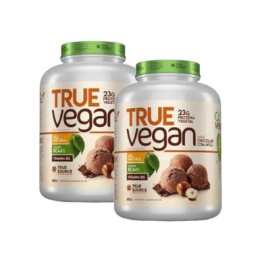 Imagem de Kit 2X: Proteína True Vegan Chocolate com Avelã True Source 1810g