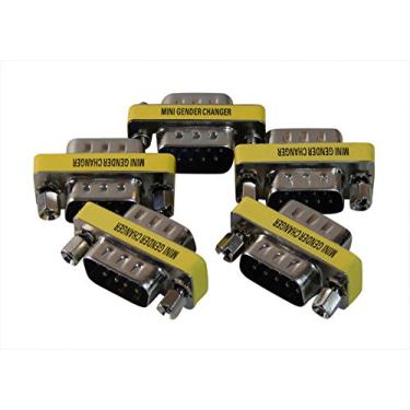Imagem de Pacote com 5 unidades Your Cable Store DB9 macho para macho porta serial de 9 pinos/adaptador RS232