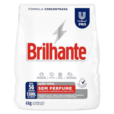 Imagem de Detergente em Pó Brilhante Sem Perfume 4kg