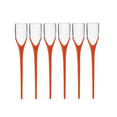 Imagem de Kit 6 Taças Beach 210ml Laranja Boccatti Espumante na Areia