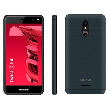 Imagem de Smartphone Positivo Twist 3 Fit S513c 32Gb Grafite - 3G 512Mb Ram Tela