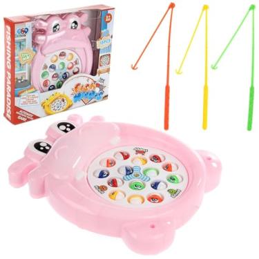 Imagem de Pesca Peixe Hipopótamo Brinquedo Pescaria Interativo Infantil