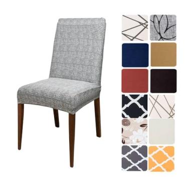 Imagem de Kit 6 Capas Cadeiras De Jantar Spandex Importado Elástico- Várias Estampas (Sierra)