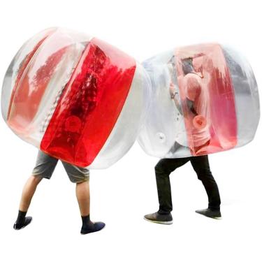 Imagem de Bola abundante de bola de bolha de 120 cm para ambientes externos, brinquedo de futebol de jogo ativo, bola de bolha de corpo inflável, brinquedos bopper de sumô para suprimentos de jogo inf