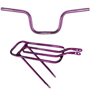 Imagem de Garupa Bike Bagageiro Aro 20 À 26 Articulável + Guidão Tipo Moto Cg Ti