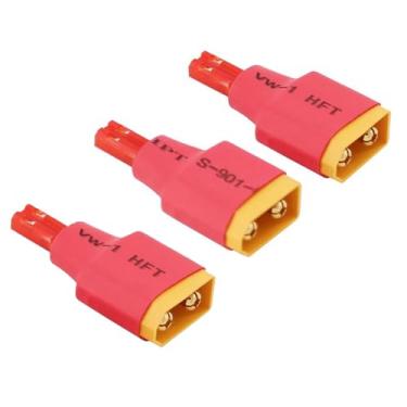 Imagem de Wmzjnljy 3 peças XT-60 macho para adaptador de conector sem fio JST RC (W78-3)