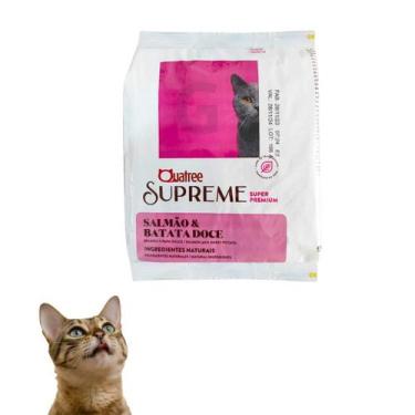 Imagem de Kit 1 Unidade Da Ração Quatree Supreme Ração Para Gatos Adultos de Sal