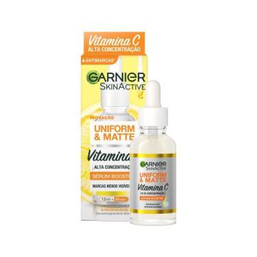 Imagem de Sérum Facial Antimarcas Garnier Uniform & Matte Vitamina C Efeito Matt