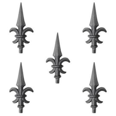 Imagem de Kit 5 Ponta De Lança Ferro Grade Portão Muro Espadinha Nº 3 - Casa E J