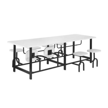 Imagem de Mesa de Refeitório Escamoteável - School Center, 8 lugares