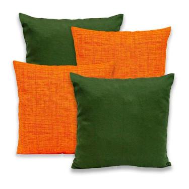 Imagem de Kit 4 Capas de Almofada c/ Zíper 40x40cm Gorgurinho - Rafaloro Enxovai