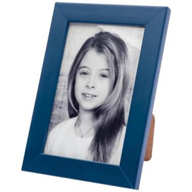 Imagem de Porta Retrato ul-Marinho C/Vidro 15X21 Madeira Laqueada - Geral