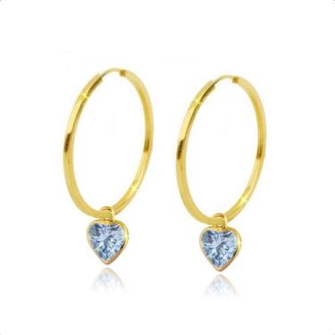 Imagem de Brincos Argola De Ouro 18k Com Zircônia 5mm - Sofistgold Joias, Água m