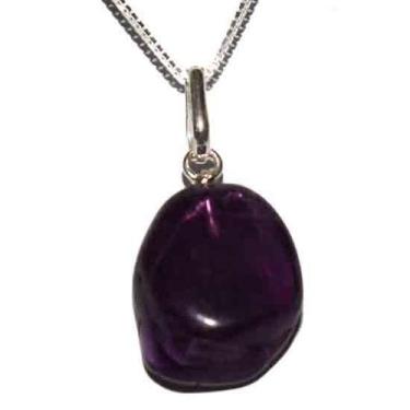 Imagem de Colar Nlux Pedrinha Fluorita Roxa Natural Com Pino Prata 950 - Cristai