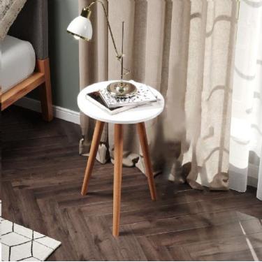 Imagem de Mesa Lateral Pé Palito MDF Individual Alta Qualidade - Móveis C.