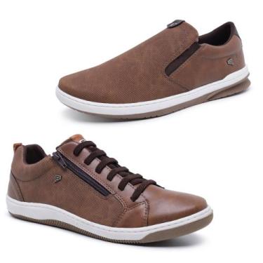 Imagem de Kit 2 Sapatênis Tênis Urban Casual e SlipOn Ajuste Elástico - Bardone,