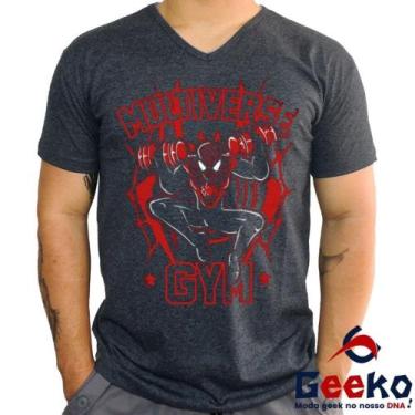 Imagem de Camiseta Homem-Aranha Multiverse Gym 100% Algodão  Spiderman Homem Ara