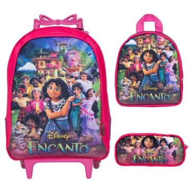 Imagem de Mochila Infantil Menina Escolar Encanto Reforçada Lancheira - TOYS 2U