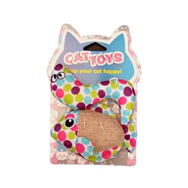 Imagem de Brinquedo de Pelúcia Peixe e Cobra 2 em 1 com Catnip  - Pet Super Luxo