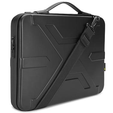 Imagem de KIZUNA Bolsa para laptop 15 polegadas à prova de choque EVA capa dura com alça para MacBook Pro 16 M4 M3 M2/15 Lenovo IdeaPad 3i /39.6 cm Dell XPS 15/IdeaPad Slim 3i 35.6 cm/38.1 cm IdeaPad Gaming 3i