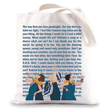 Imagem de BWWKTOP Mamma Mia Sacola Musical Donna e os Dínamos Presentes Mamma Mia Bolsa de Ombro Broadway Musical Merchandise, The Way That, One Size