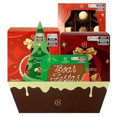 Imagem de Cesta Cacau Show Chocolates de Natal para Presente