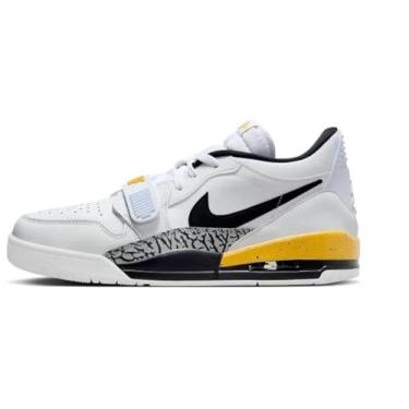 Imagem de Jordan Tênis masculino Legacy 312 Low Branco/Preto-Amarelo ocre (CD7069 107), Branco/preto-amarelo ocre, 41